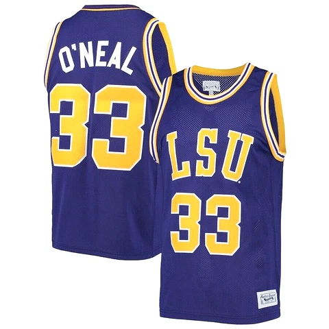 LSU Tigers Men's Shaquille O'Neal Retro Brand Jersey Size M Cover