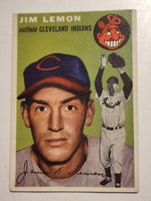 1954 TOPPS JIM LEMON CARD #103 CLEVELAND INDIANS BASEBALL CARD