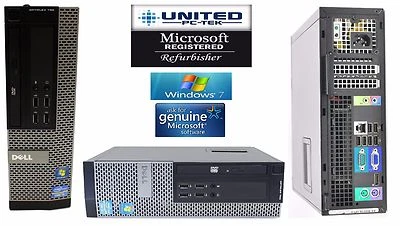 Dell Optiplex 790/990 SFF or DT Windows 7 Pro Core I5 DVD 3.4GHz 4GB WiFI ready - Image 1 of 4