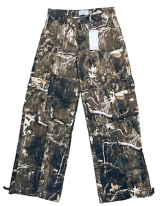 Revice Denim The Amelia Oakland Camo Pants Women's 26 Low Rise Wide Leg NWT - Picture 1 of 13