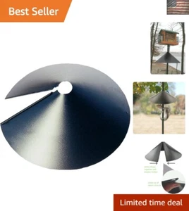 18-Inch Heavy-Duty Squirrel Baffle - Secure Wrap Around Protection in Black - Picture 1 of 8