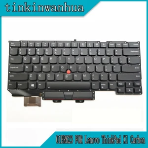 01ER623 Laptop Backlight Keyboard US KB FOR Lenovo ThinkPad X1 Carbon 5/6th Gen - Picture 1 of 7