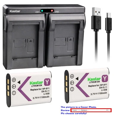 Kastar EN-EL11 Battery Charger for Nikon Coolpix S550 Nikon Coolpix S560 ENEL11 - Image 1 of 4