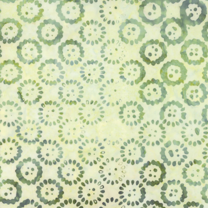 $7 por yarda LATITUDE Batik Edredón Tela Brújula Valle Verde #27250-305 Moda Foto 1 de 1