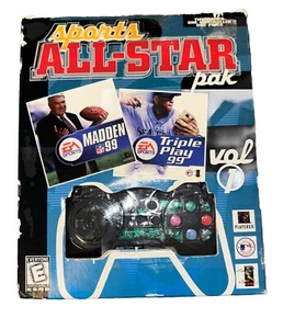 Vintage NOS Sports All-Star Pak Vol 1 Madden & Triple Play 99 Plus Gamepad New - Picture 1 of 5