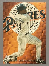 1996 Skybox Circa Rickey Henderson Boss Insert #48 - San Diego Padres