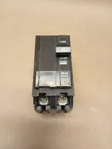INTERRUTTORE CIRCUITO QUADRATO D QO250 2 POLI 50 AMP 2P 50A faccia gialla tipo qo - Foto 1 di 5