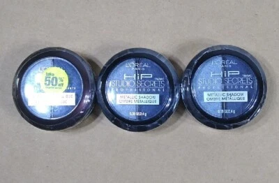 L'Oreal HIP Studio Secrets Metallic Eye Shadow Duo 206 MAGNETIC 0.08z (LOT OF 3) - Image 1 of 4