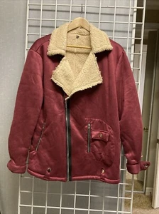 Faux Suede Men’s Jacket, New, Medium  - Picture 1 of 4