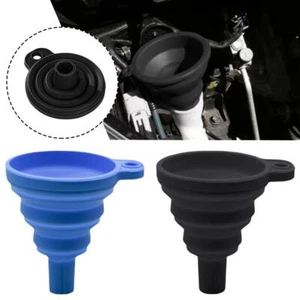 Engine Funnel Silicone DIY Car Oil Petrol Gasoline Foldable Fluid Filler R1H6 - Bild 1 von 10