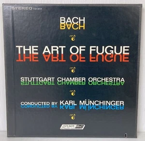 BACH The Art of the Fugue Stuttgard Chamber Orchestra vinyl record CSA 2215 EXC - Picture 1 of 3