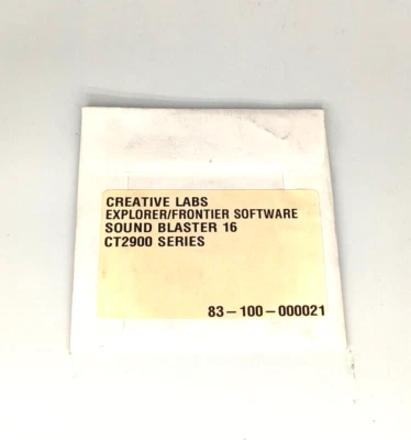 RARE CREATIVE LABS EXPLORER/FRONTIER CT2900 SOUND BLASTERCD 83-100-000021 RM4-B0 - Image 1 of 2