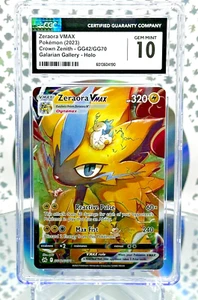 CGC 10 Zeraora VMAX GG42 Crown Zenith Secret Illustration Rare Pokemon Karte - Bild 1 von 1