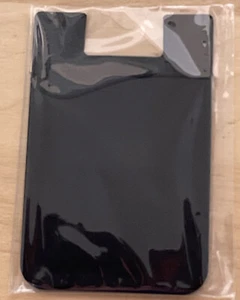Black Adhesive Card Holder Sleeves Pouches For Cellphones - Picture 1 of 2