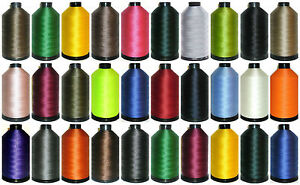 STRONG BONDED NYLON THREAD 40'S, 3000 MTRS, UPHOLSTERY ASSORTED COLS, X2 CONES