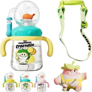 with Adjustable Strap Insulated Water Bottle Widened Handle Drinking Cup - Picture 1 of 17