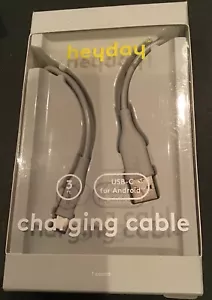 Heyday Android Charging Cable USB C To USB 3 Ft. - Gray - Picture 1 of 1