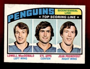 1976-77 O-Pee-Chee #218 Bicentennial Line/Lowell MacDonald/Syl Apps VG - Picture 1 of 2