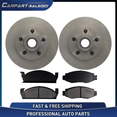 10.79" Front Disc Rotors Brake Pads Kit for 1977 AMC Hornet 3.8L - Image 1 of 4