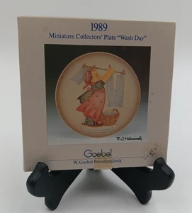 Hummel Goebel 1989 Miniature Plate Wash Day # 746 - Picture 1 of 6