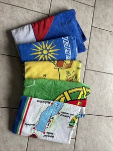 5 Stück Set Badetuch Strandtuch Handtuch Griechenland Tunesien Italien Portugal - Bild 1 von 6