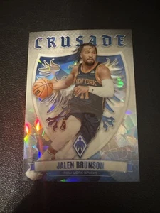 Jalen Brunson 23-24 Phoenix Crusade Cracked Ice #110/125 Crusade #11- Knicks - Picture 1 of 3