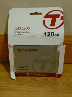 NEW 120GB TRANSCEND SATA 6GB/S 2.5-INCH SSD SOLID STATE DISK SSD220S - Image 1 of 2