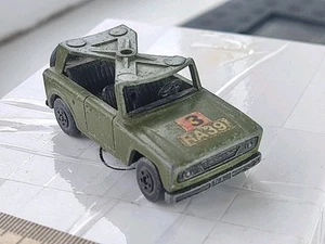 Matchbox Superfast Jeep Field Car 1966 Inglaterra Lesney Diecast coche militar - Imagen 1 de 8