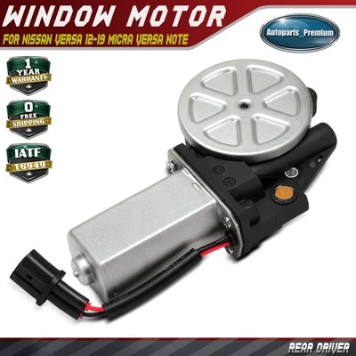 Rear Driver Power Window Motor for Nissan Versa 2012-2019 Micra 15-19 Versa Note - Image 1 of 4