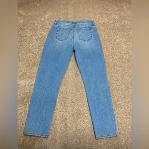 Loft the girlfriend jeans womens 4/27 mid rise light wash stretch blue jeans - Picture 1 of 12