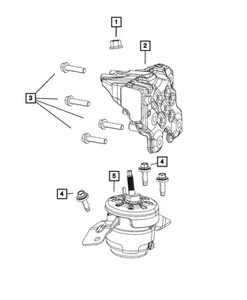 Genuine Mopar Engine Mount Bracket 68328258AE - Picture 1 of 1
