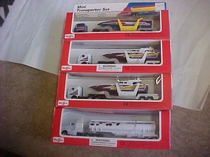 4 Maisto Mini Transporter Sets - Diecast NEU - Bild 1 von 5