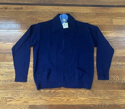 Camisa tejida italiana vintage años 60 70 Oleg Cassini Dickie camisa  Foto 1 de 4