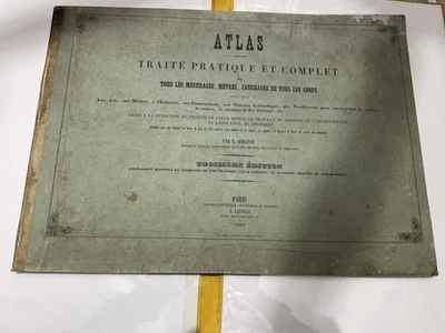ATLAS – Traité Pratique et Complet – Édition 1860 – Plans & Dessins Techniques - Photo 1/4