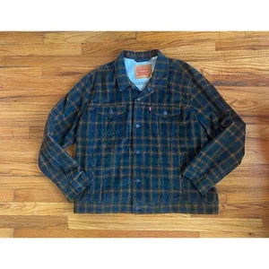 Levi’s Men’s Tartan Plaid Corduroy Type 3 Trucker Jacket Size XXL - Picture 1 of 3