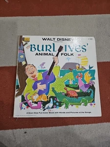 Walt Disney Presents  Burl Ives’ Animal Folk 1963 Disneyland Vinyl LP - Picture 1 of 3