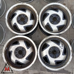 SET 4 CERCHI IN LEGA D'EPOCA 7Jx15 4x100 ET28 VOLKSWAGEN GOLF MK3 1991-97 112090 - Picture 1 of 10
