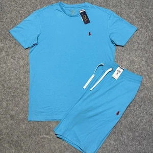 Polo Ralph Lauren Camiseta Pantalones Cortos Conjunto Hombre 3XL (ver medidas) XXXL Azul Par - Imagen 1 de 10