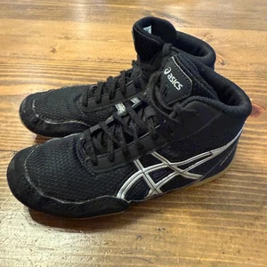 Asics Matflex 5 Ringerschuhe Größe US 1 EUR 30,5 schwarz silber Schnürschuhe C545N - Bild 1 von 7