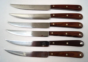 CASE XX 782 Flex Line Set of 6 5" Knives Wood Handle NEW No Box Unused D123 - Picture 1 of 6