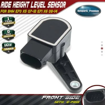 Sensor de nivel de faros de suspensión delantero para BMW E70 X5 E71 X6 37146853754 Foto 1 de 4