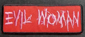 Evil Woman Embroidery Patch approx 1.5X4" - Picture 1 of 2