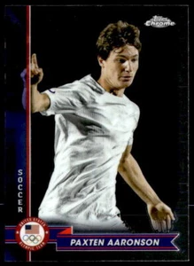 2024 Topps Chrome U.S. Olympics & Paralympic Hopefuls #29 Paxten Aaronson - Picture 1 of 2