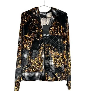 Neu Versace Jeans Couture Barock Kapuzenpullover mit Reißverschluss für Herren - Bild 1 von 7