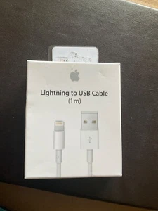 GENUINE ORIGINAL Apple iPhone Lightning to USB Cable - 1M - Sealed - Picture 1 of 4