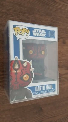 Funko Pop! Star Wars Darth Maul #09 Letras Grandes 1ª Corrida Caixa Azul com Protetor - Imagem 1 de 4