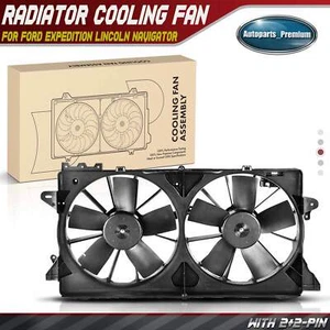 Engine Radiator Cooling Fan Assembly w/ Shroud for Ford Expedition F-150 Lincoln - Bild 1 von 8