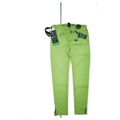 ONE GREEN ELEPHANT Kosai Jeans 7/8 Hose ankle Skinny stretch Zip S W26 Grün NEU - Bild 1 von 4