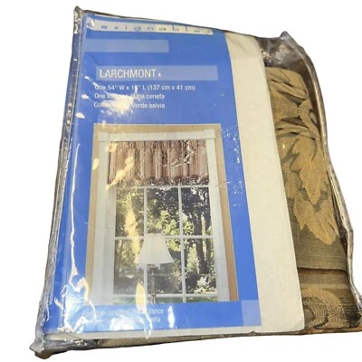 Window Valances (4)Larchmont By Designables. Color Sage, Size 54"W X 16"L.... - Image 1 of 4