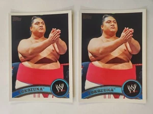 2011 Topps WWE - Yokozuna #102 - lote de dos cartas - Imagen 1 de 6